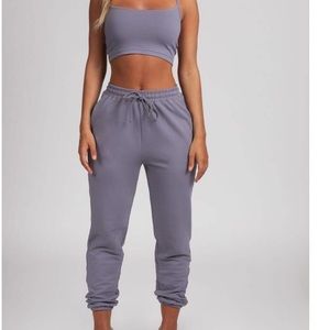 Matching joggers and cami crop top set